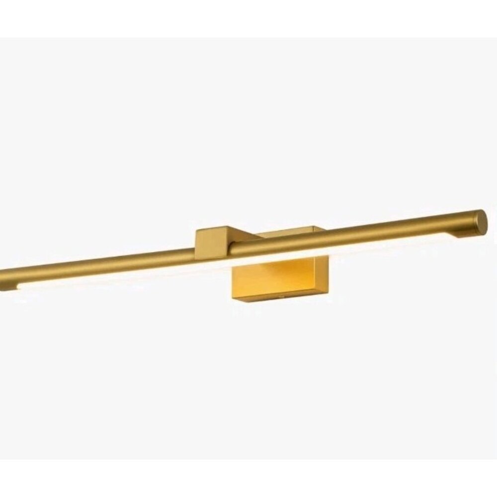 24" Dimmable LED Hardwired Aluminum Picture Light/Wall Sconce Brushed Gold